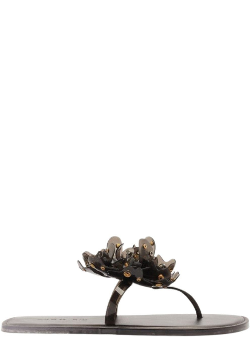 Black Floral Sandals 1