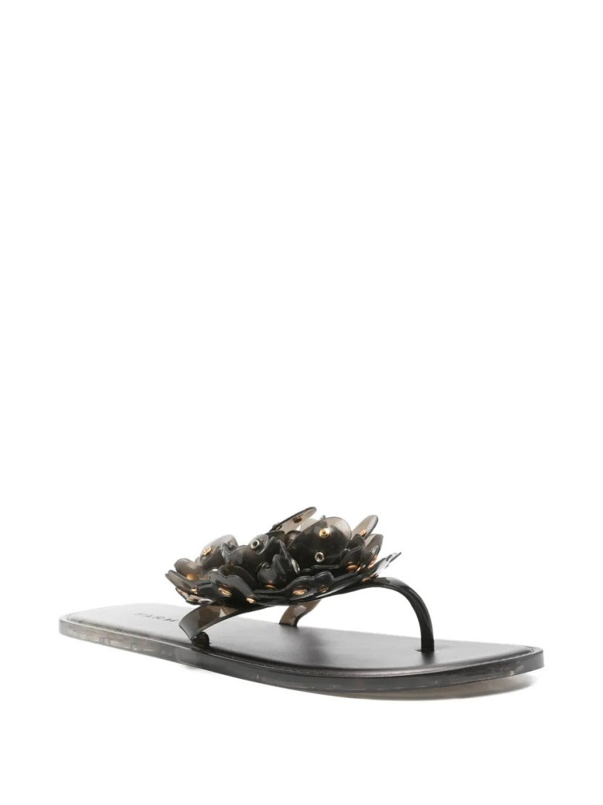 Black Floral Sandals 3