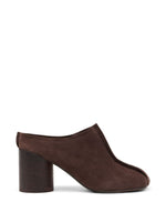 Brown Leather Mules 1