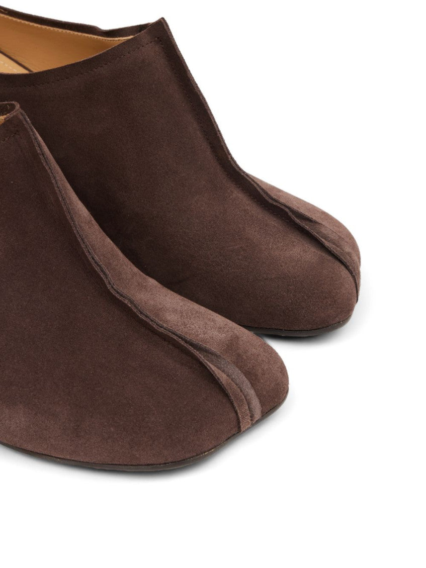 Brown Leather Mules 2