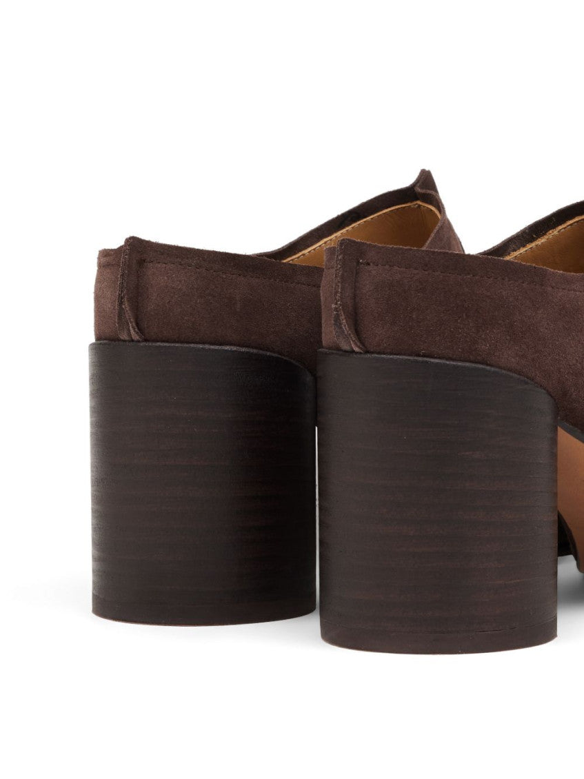 Brown Leather Mules 3