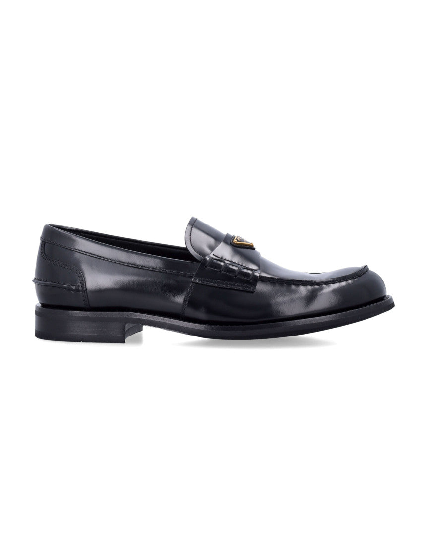 Black Logo Loafers 1