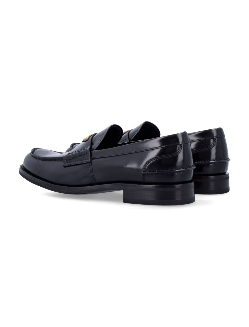 Black Logo Loafers 3