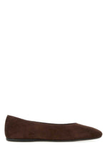 Dark Brown Logo Ballet Flats 1