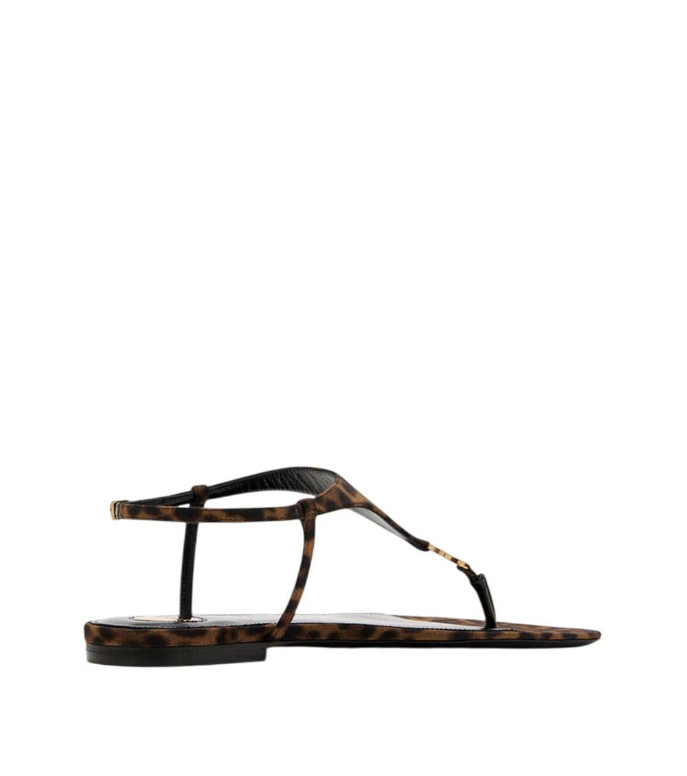 Leopard Print Ankle Strap Sandals 4