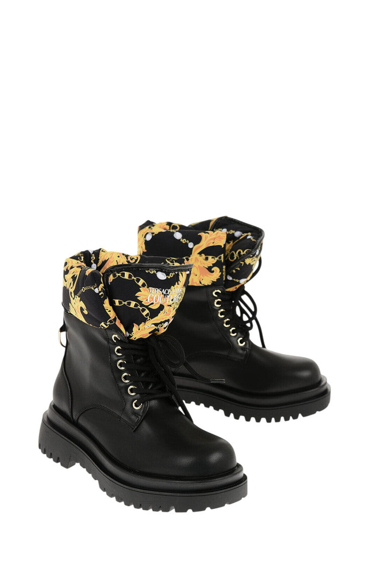 Black Printed Boots 2