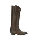 Dark Brown Textured Boots 1