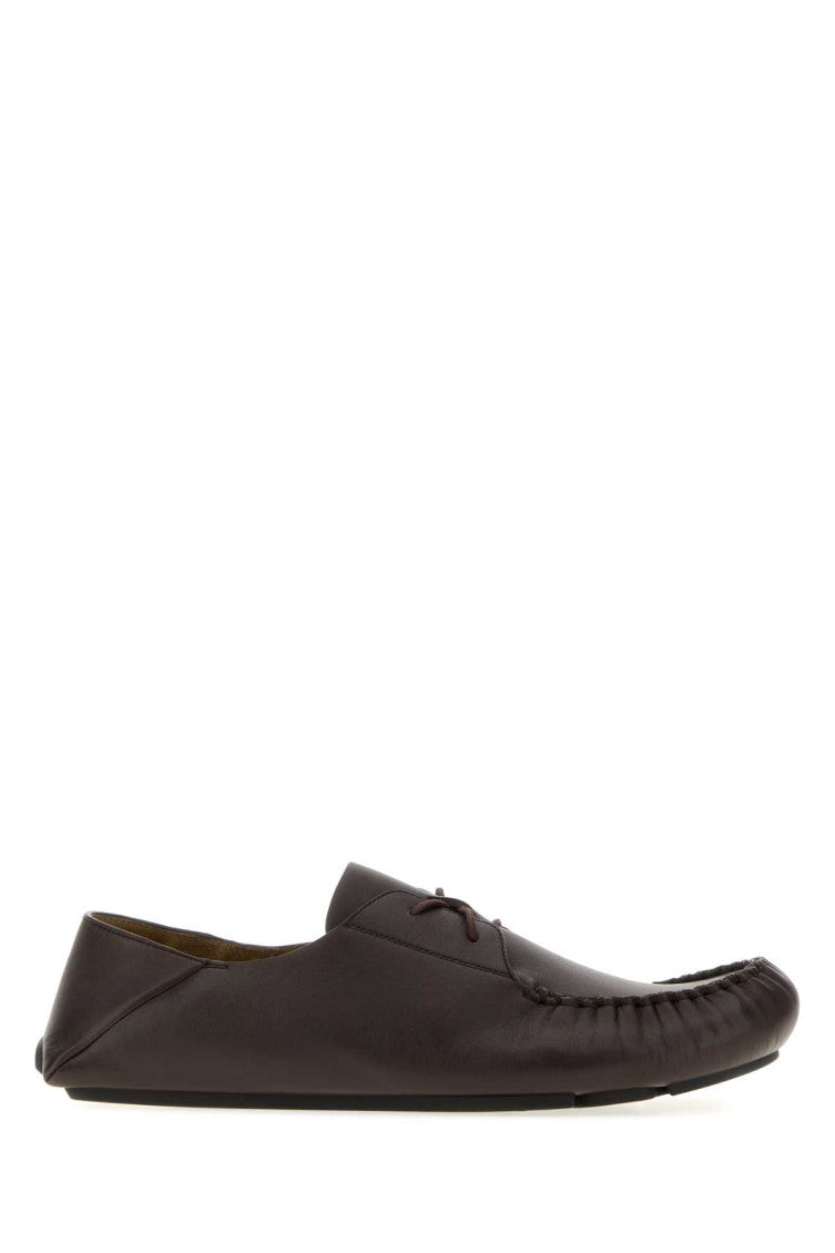 Dark Brown Leather Lace Ups Shoes 1