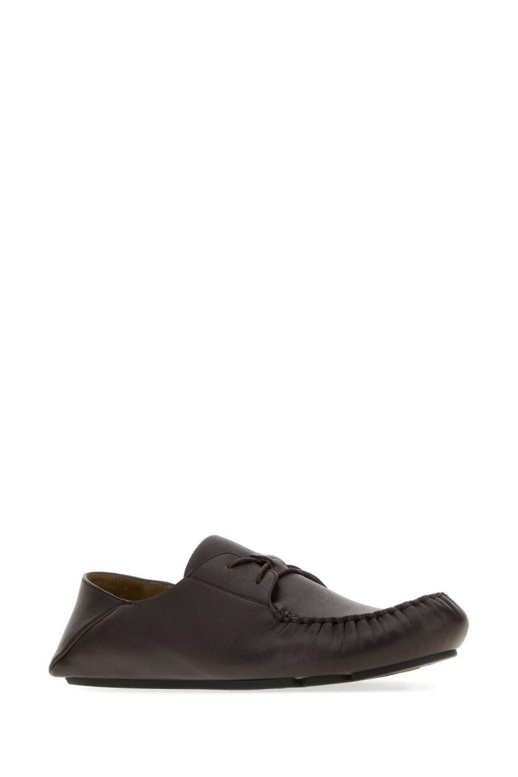 Dark Brown Leather Lace Ups Shoes 2