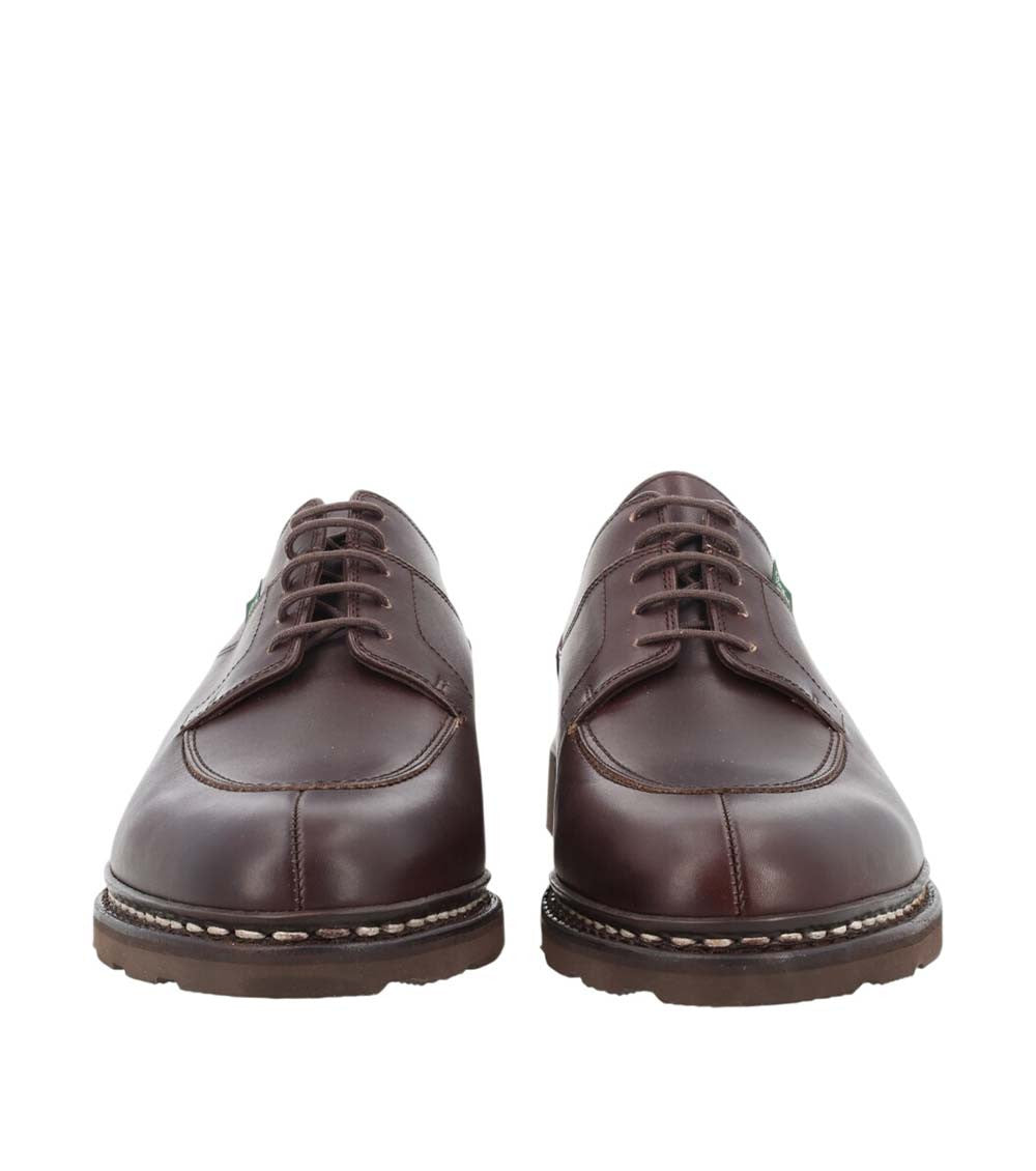 Maroon Leather Lace Ups Shoes 4
