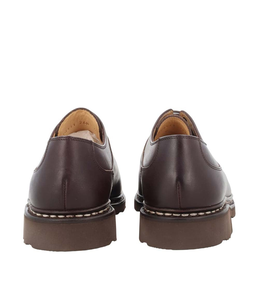 Maroon Leather Lace Ups Shoes 5