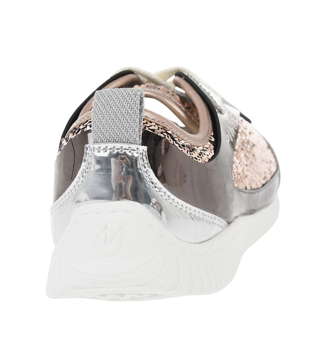 Brown Embellished Sneakers 3