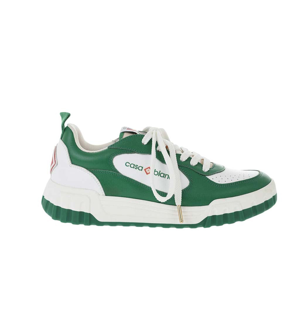 Green Color Block Sneakers 1