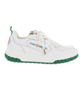 White Logo Leather Sneakers 1