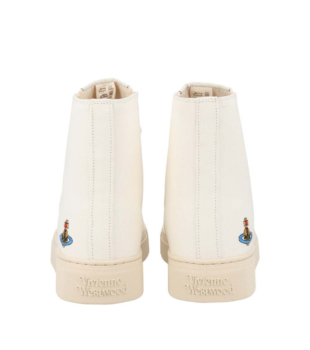 White Logo Sneakers 3