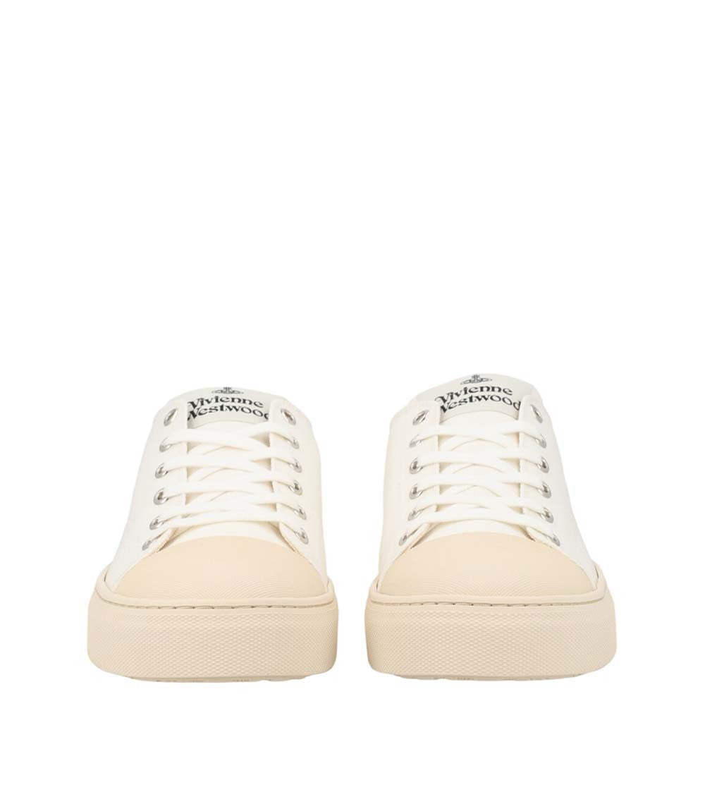 White Color Block Sneakers 4