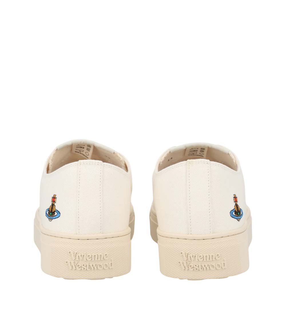 White Color Block Sneakers 5