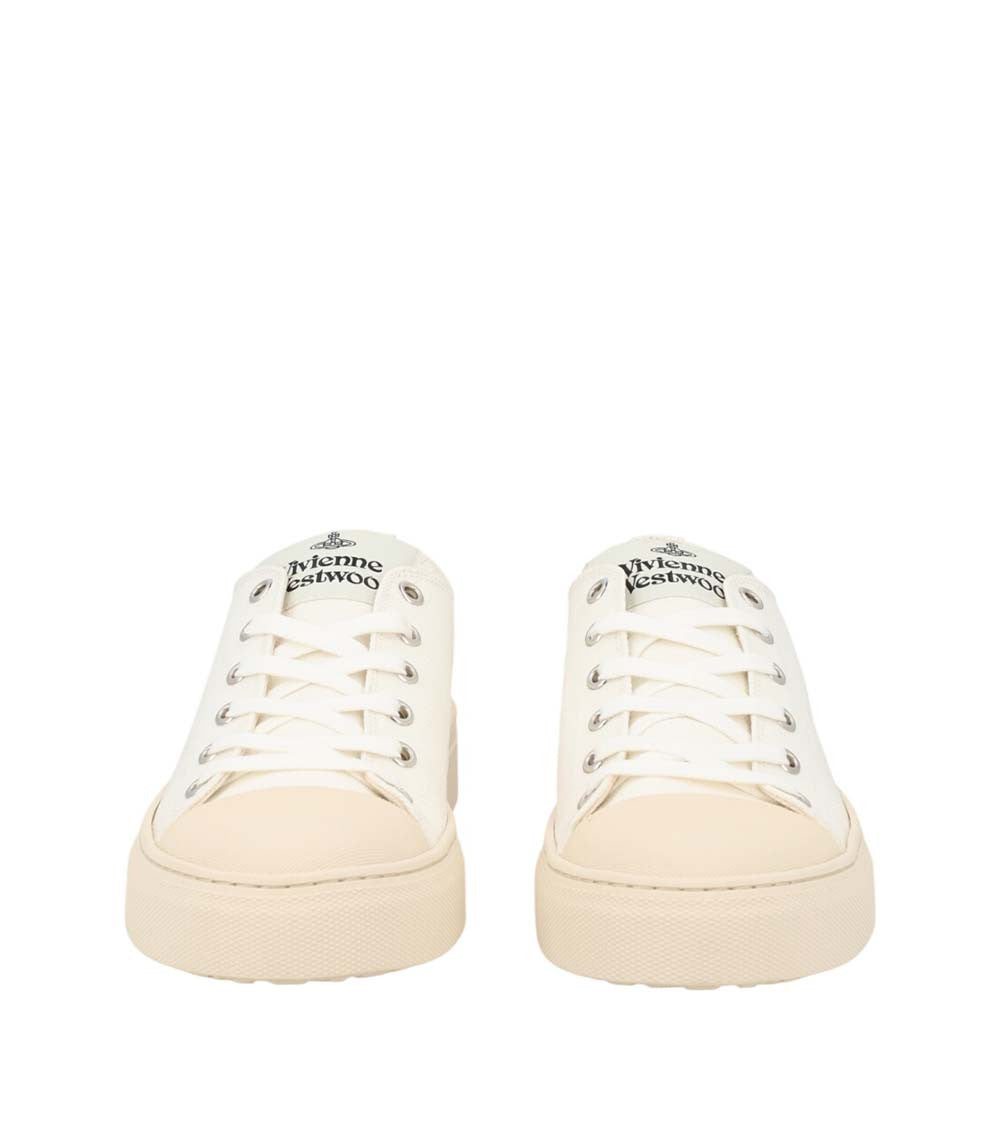 White Color Block Sneakers 3