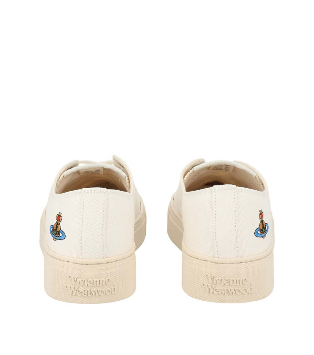 White Color Block Sneakers 4