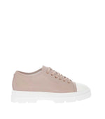 Pink Textured Military Sneakers 1