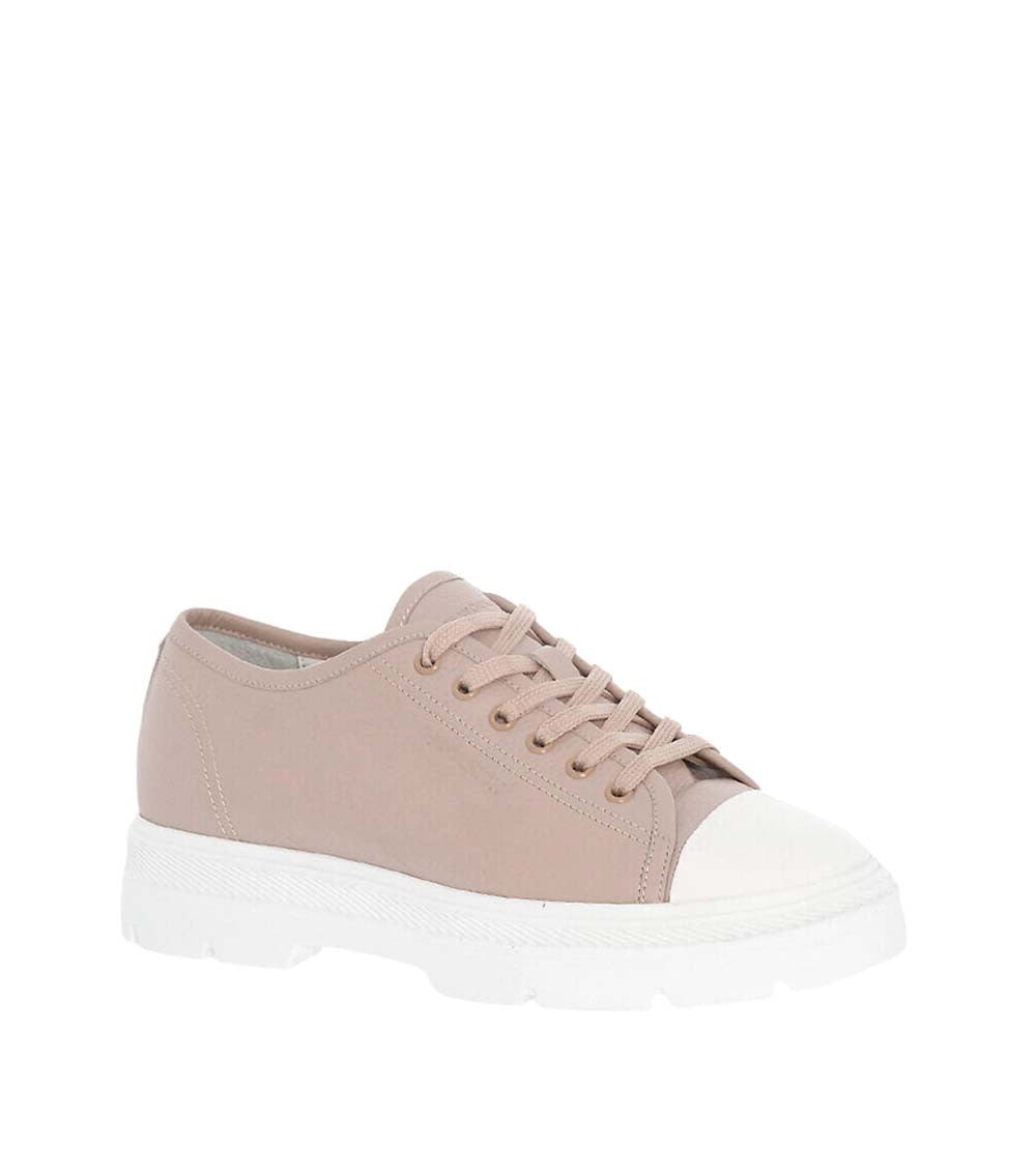 Pink Textured Military Sneakers 2