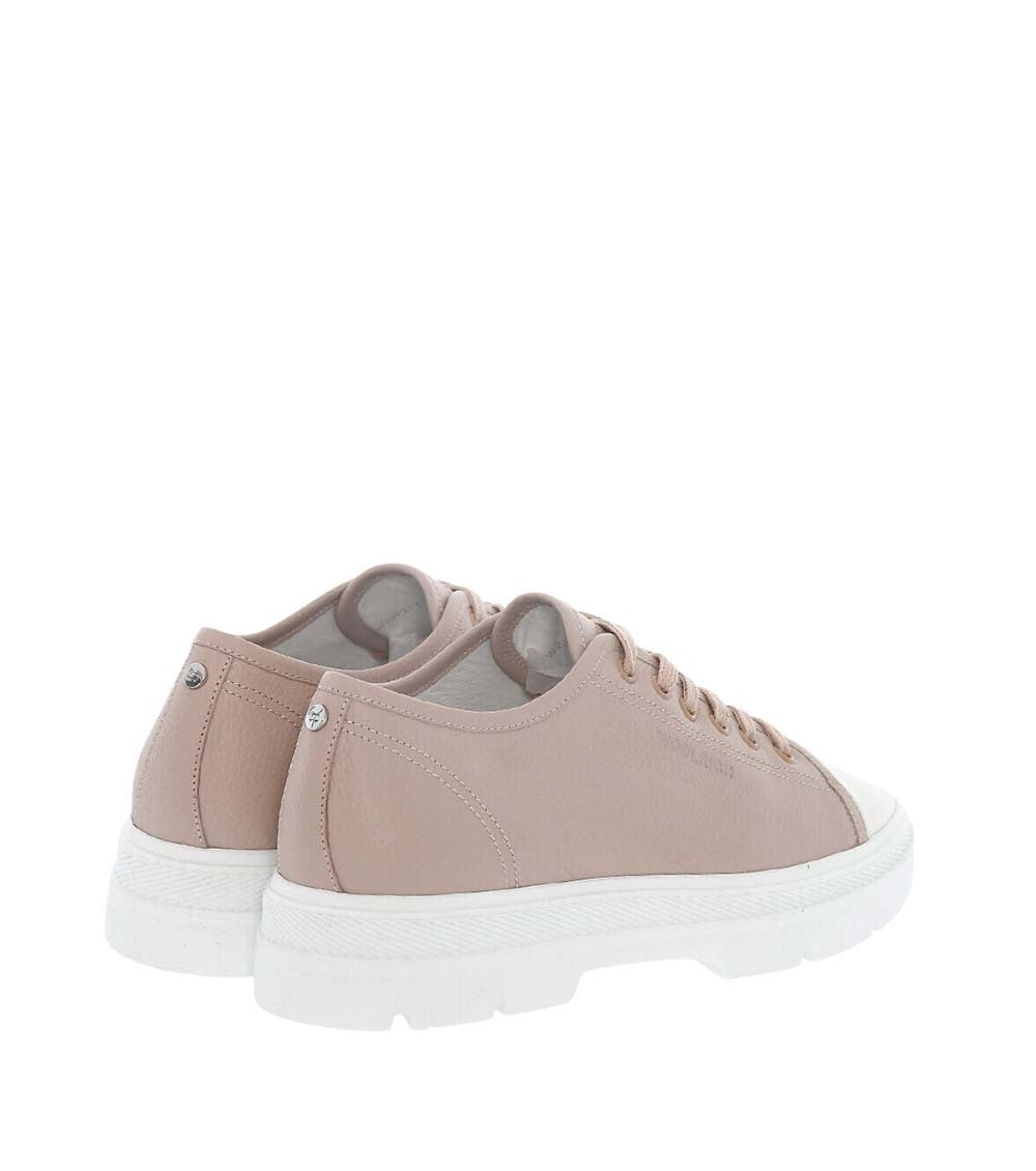 Pink Textured Military Sneakers 3