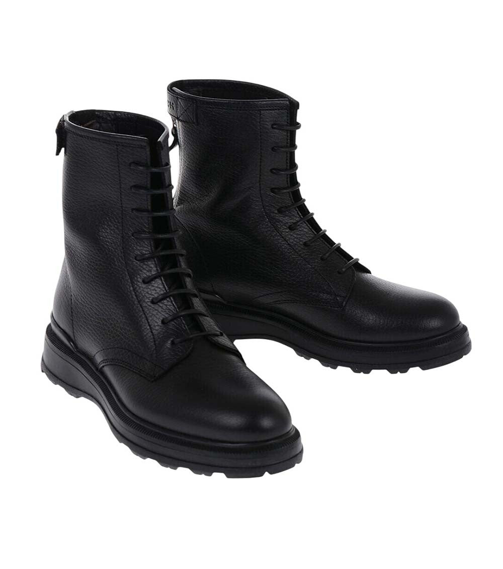 Black Textured Boots 2