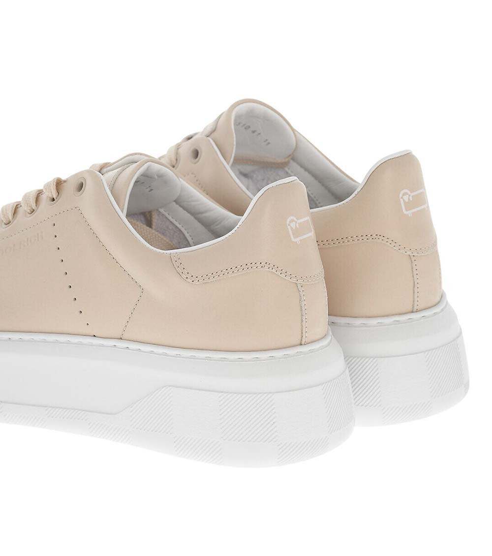 Beige Logo Low-Top Sneakers 3