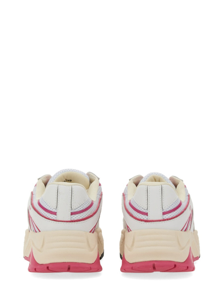 White Color Block Vortex Sneakers 5