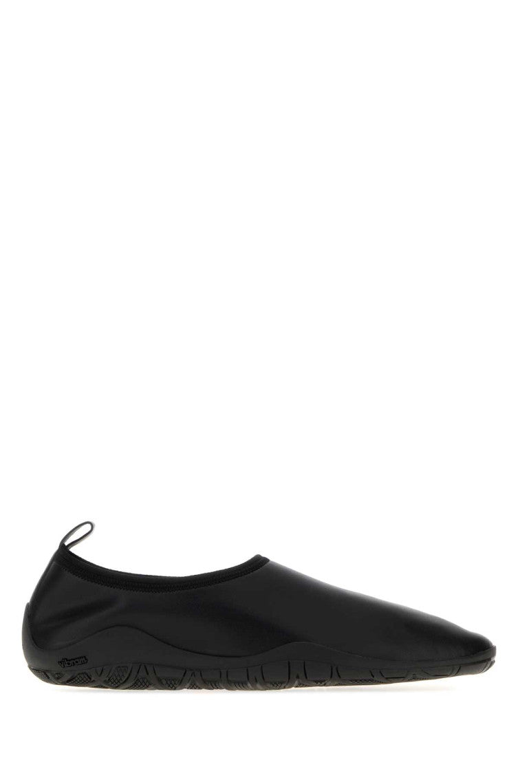 Black Slip On Loafers 1