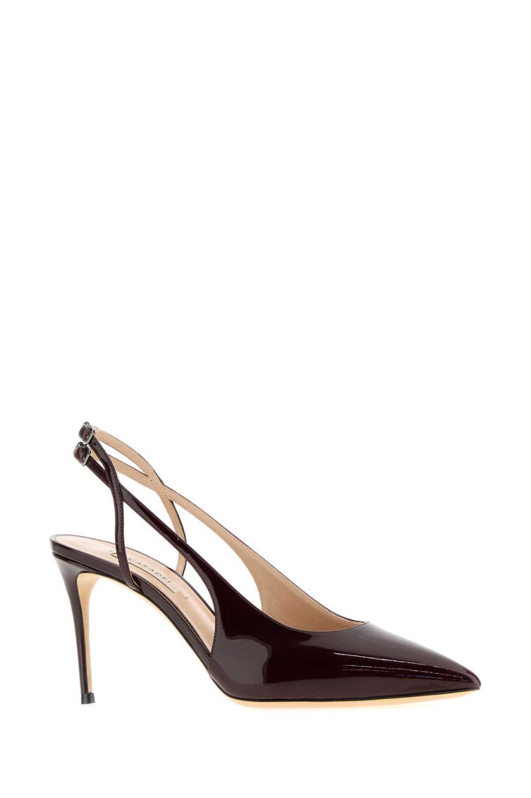Burgundy Leather  Pumps 2
