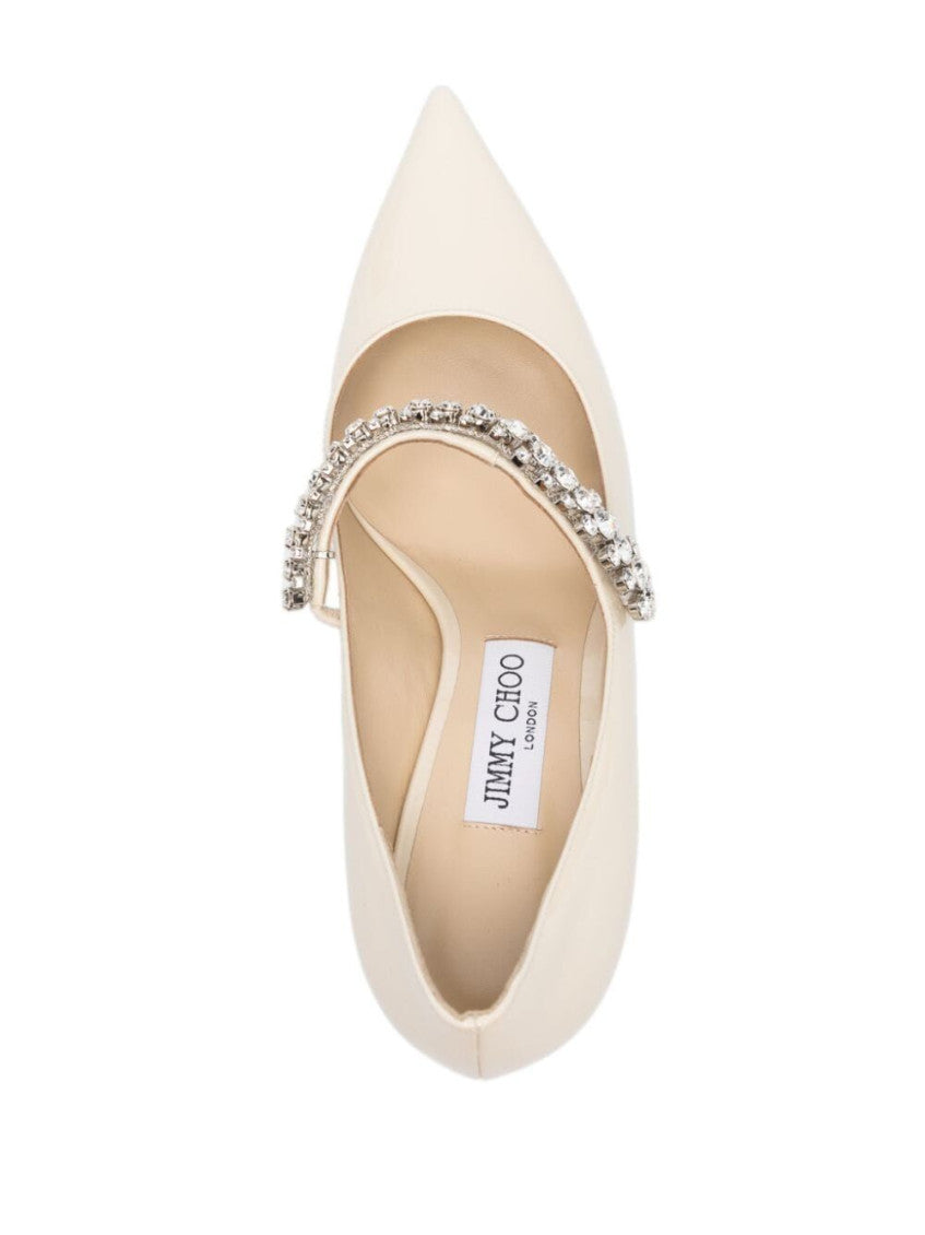 Beige Bing Leather Pumps 4