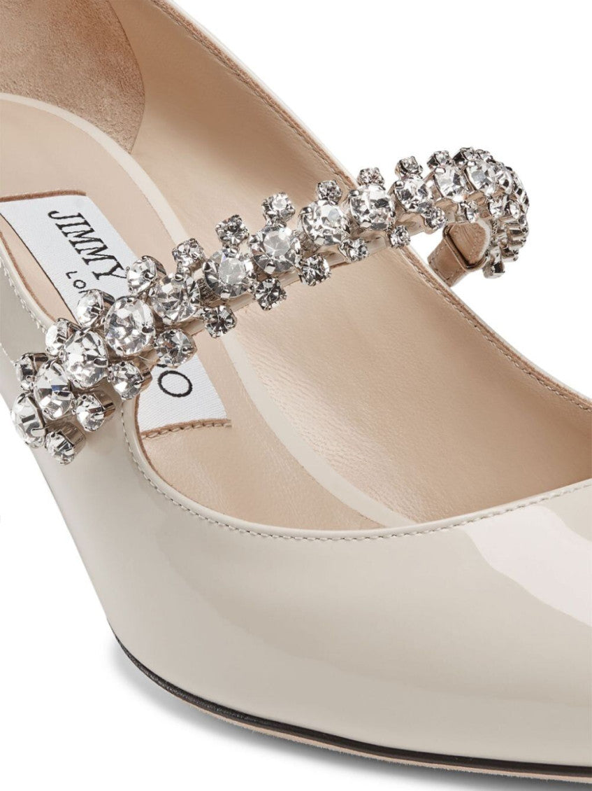 Beige Bing Leather Pumps 5