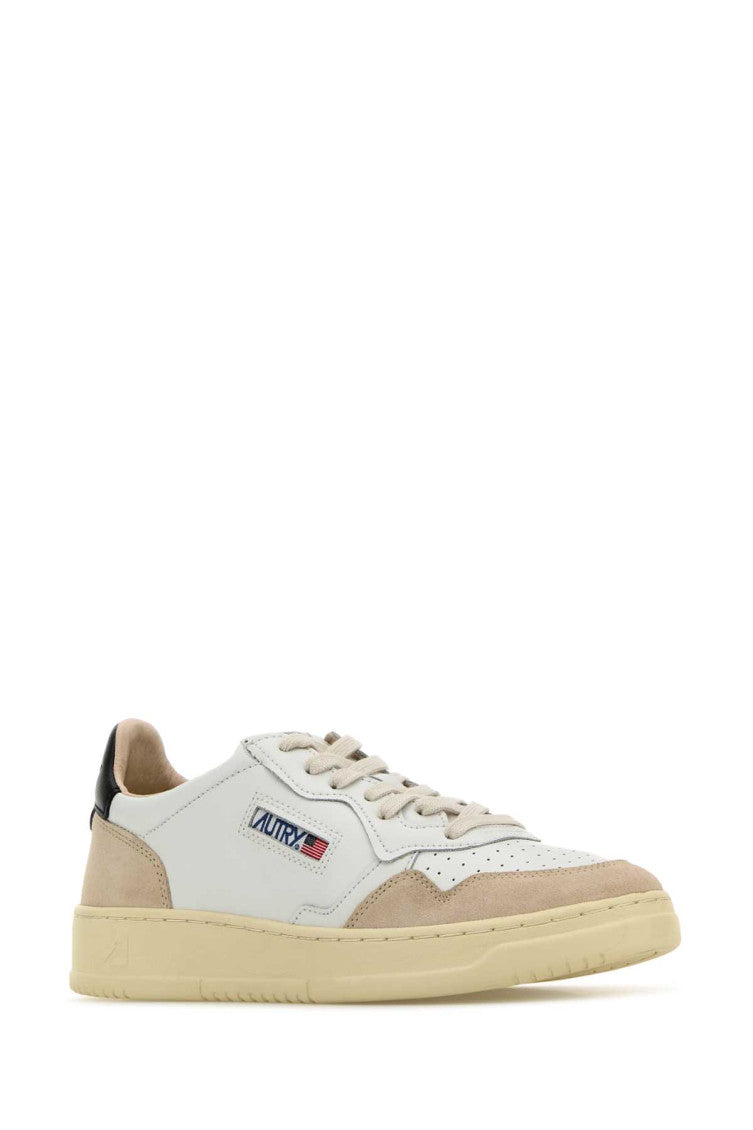 Beige Side Logo Sneakers 2