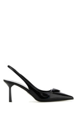 Black Leather Pumps 1