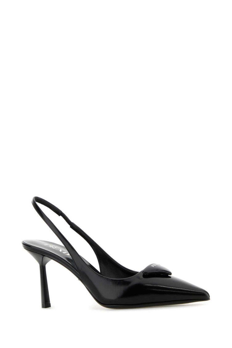 Black Leather Pumps 2