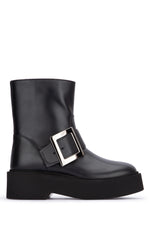 Black Leather Bier Boots 1