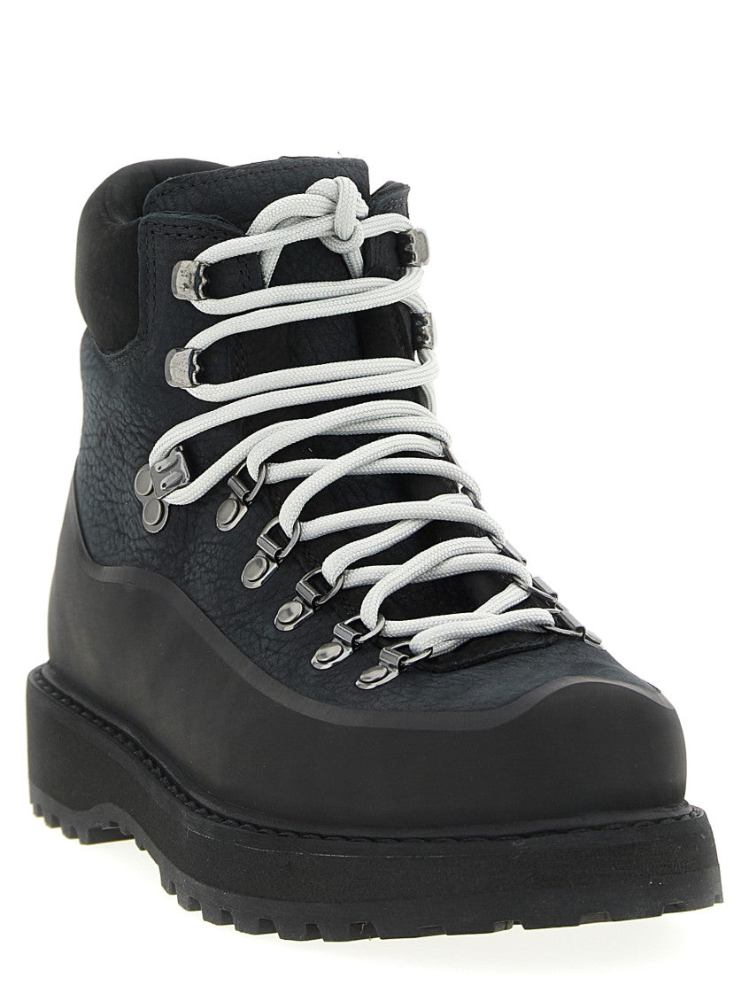 Black Lace Up Boots 2