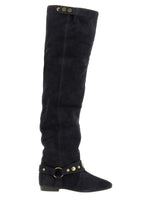Black Suede Boots 1