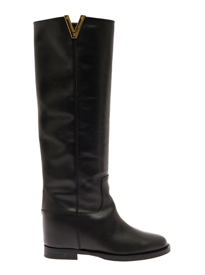 Black Leather Boots 1