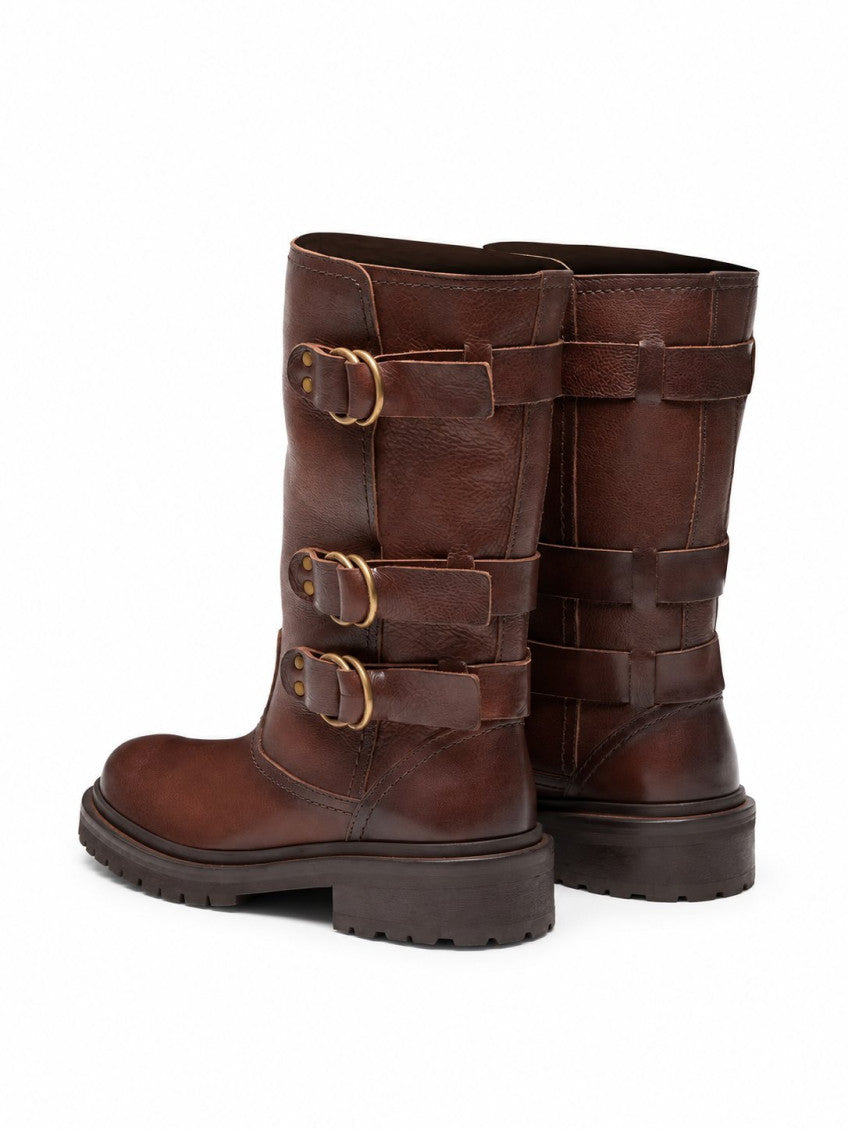 Brown Kurt Straps Boots 3