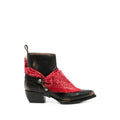 Black Printed Bandana Boots 1