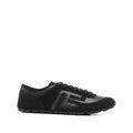 Black Logo Racer Sneakers 1