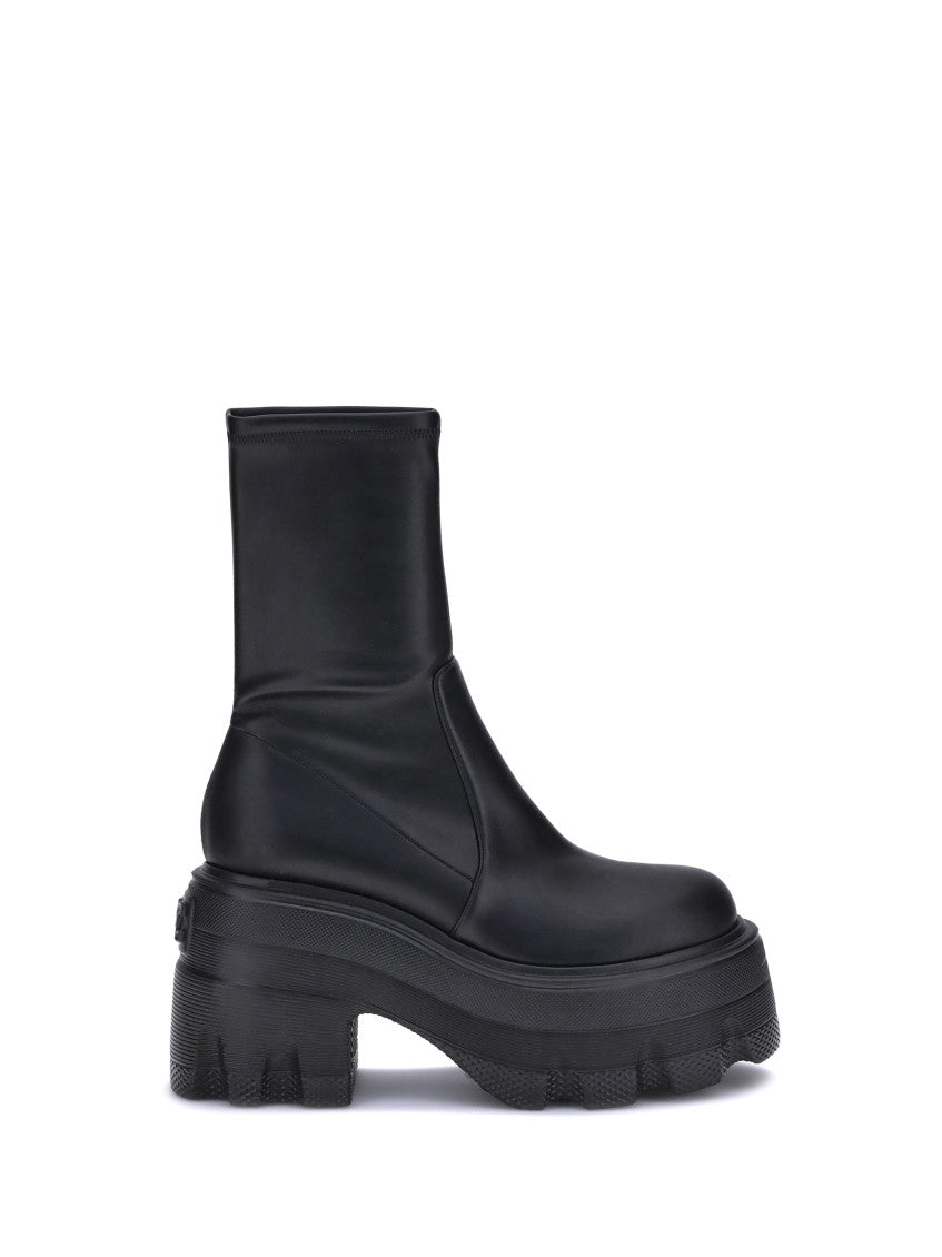 Black Slip On Boots 1
