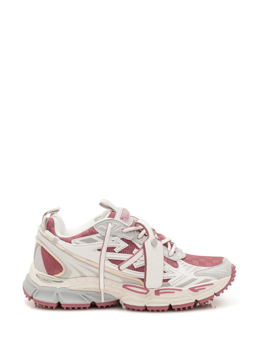 White Color Block Sneakers 1
