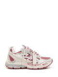 White Color Block Sneakers 1