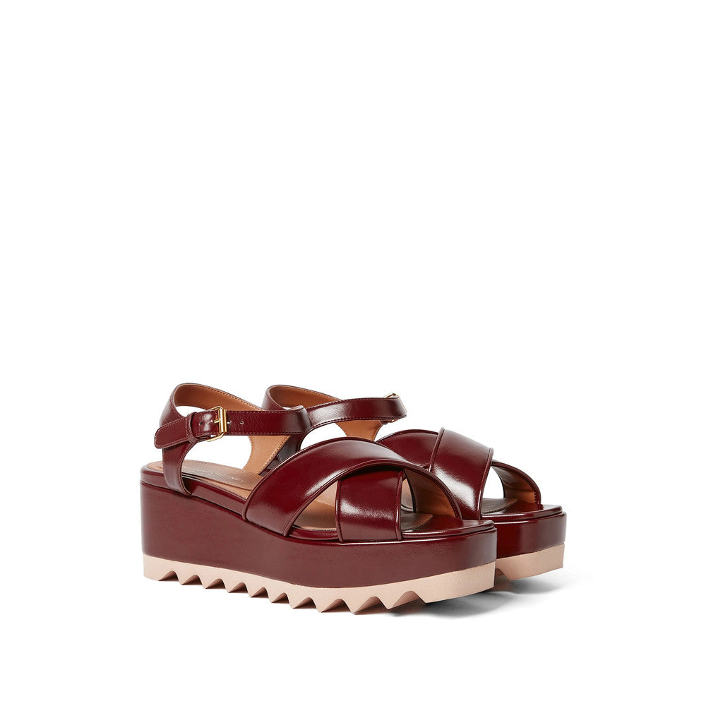 Red Ankle Strap Elyse Sandals 2