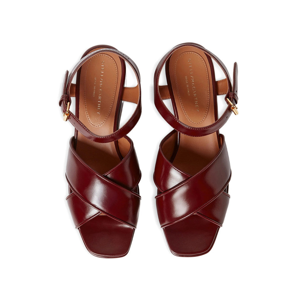 Red Ankle Strap Elyse Sandals 3