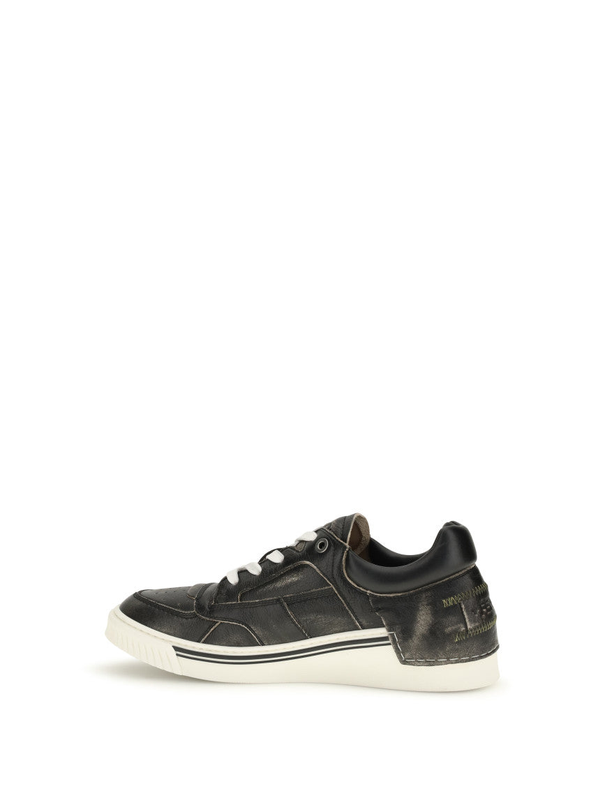 Black Logo Match Sneakers 3