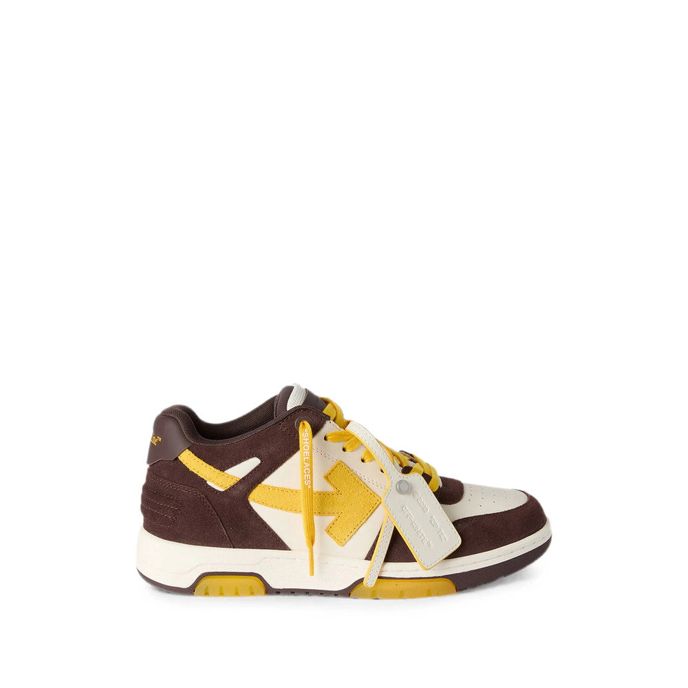 Brown Color Block Arrows Sneakers 1